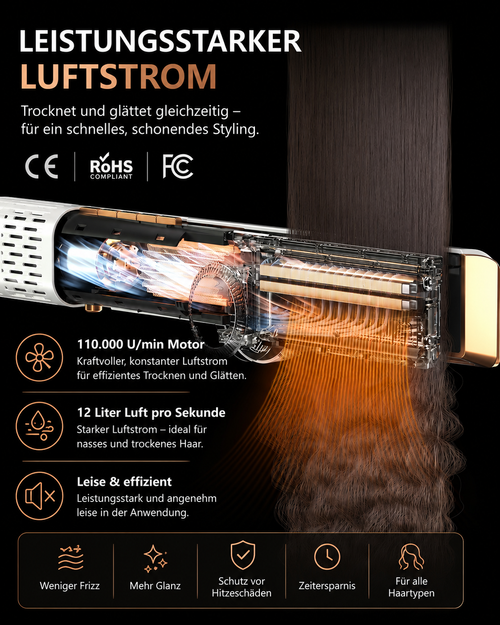 InnovationGut Air Straightener Pro™  2-in-1 Luftglätter mit Föhnfunktion