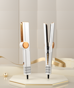 Innovationgut Air Straightener Pro™, 2-in-1 Luftglätter mit Föhnfunktion, Vorder- und Seitenansicht